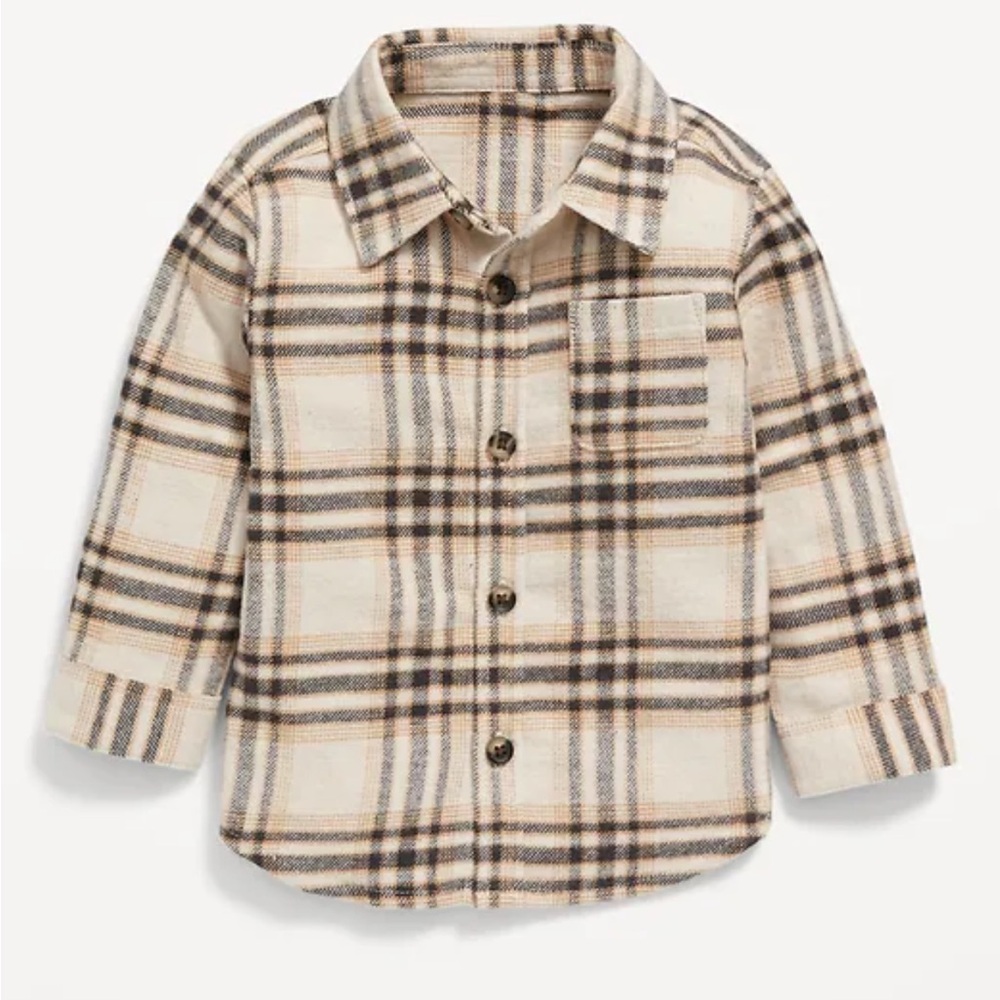 Old navy toddler long sleeve plaid shirt
